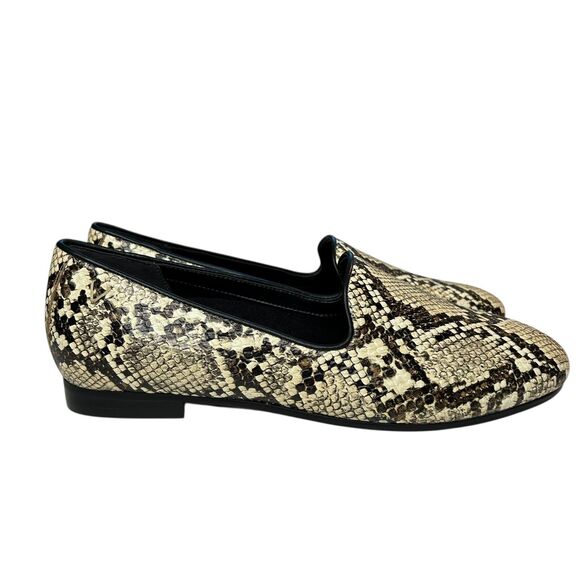 NEW Vionic Willa II Leather Loafers Flats Snakeskin Print Slip On SIZE 6 - Picture 2 of 12